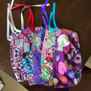 Lot of 5 EUC Blue Sky Scrubs Pony scrub hats